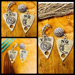 Ouija Board Earrings.